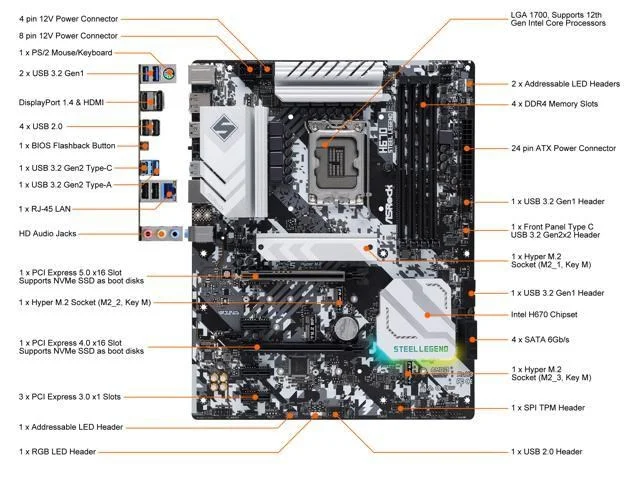 ASRock H670 Steel Legend