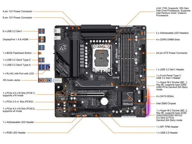 ASRock Z690M PG RIPTIDE/D5